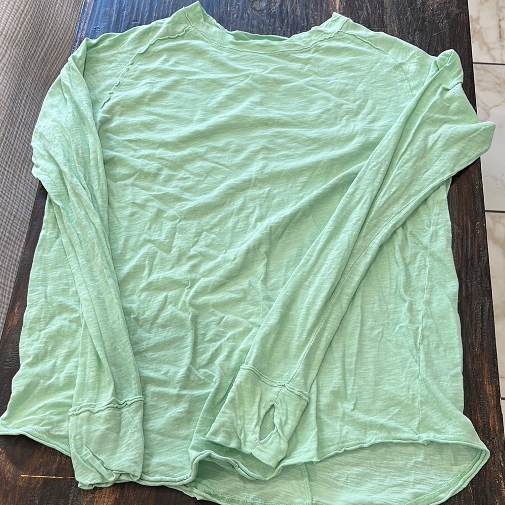 Light Green Long Sleeve Shirt free people